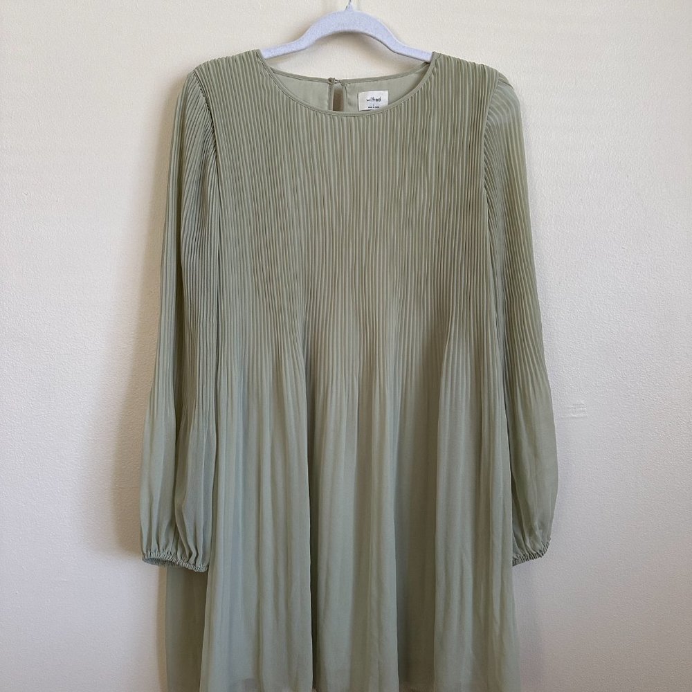 Aritzia Daydreamer Mini Dress Rainwash Green | Size L
